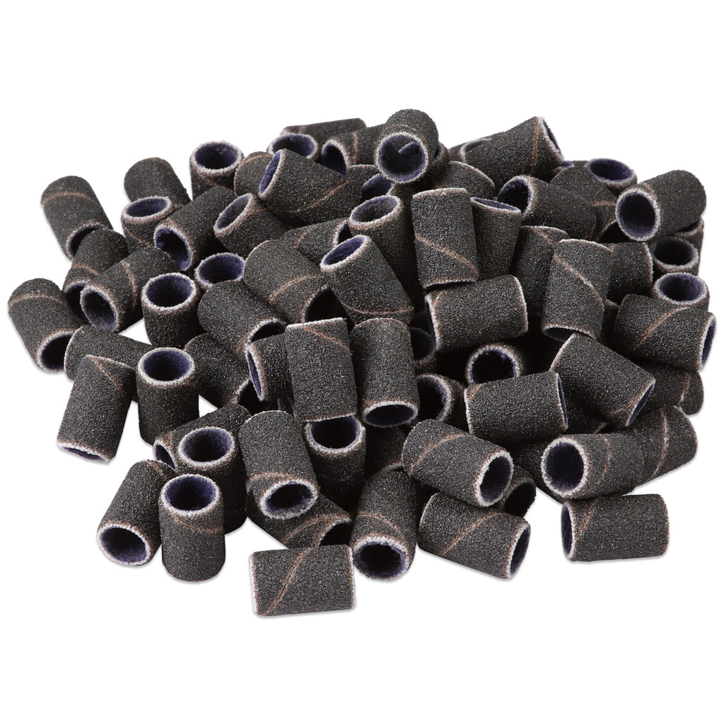 Nail Sanding Bands for Drill Bits 120 Grit Black - 100 Pieces, Manicure & Pedicure