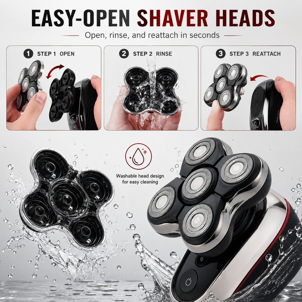 Shaver Replacement Head for Remington BOSS XR7120 XR7100 XR1600 RX7 - Easy Install