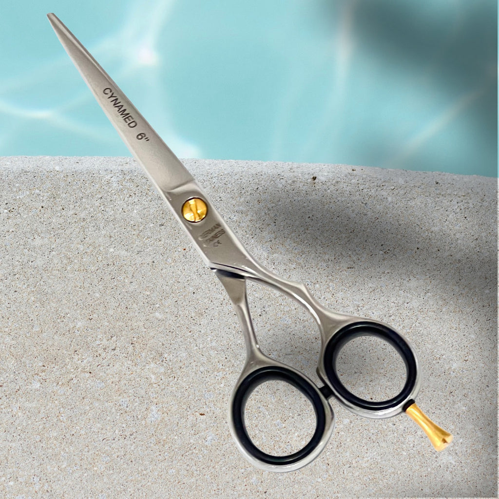 6-Inch Polished German Professional Barber Scissors Shears for Hair Cutting Salon Use