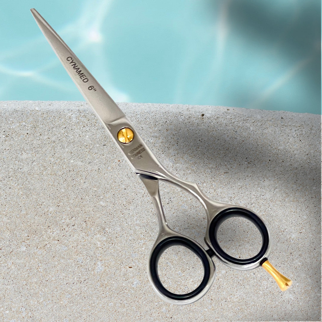 6-Inch Polished German Professional Barber Scissors Shears for Hair Cutting Salon Use