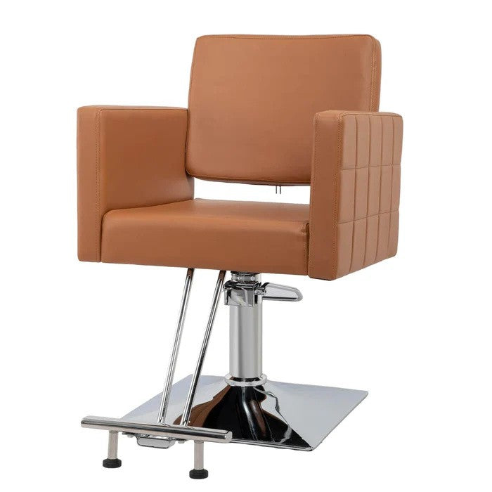 Hydraulic Barber Salon Chair - Adjustable Swivel & Easy Clean Stylist Seat