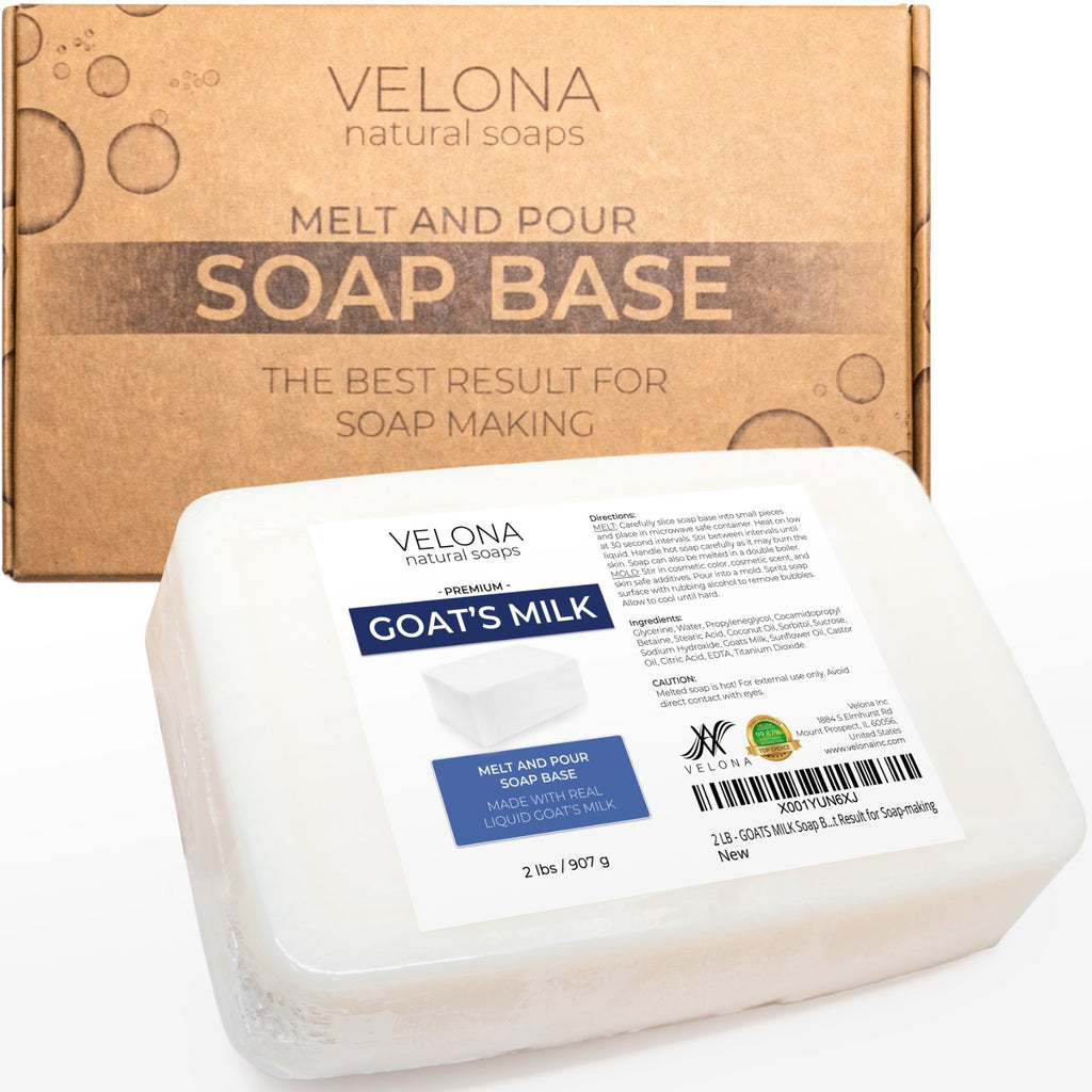 Goats Milk Soap Base - Melt and Pour, SLS/SLES Free, Multiple Sizes