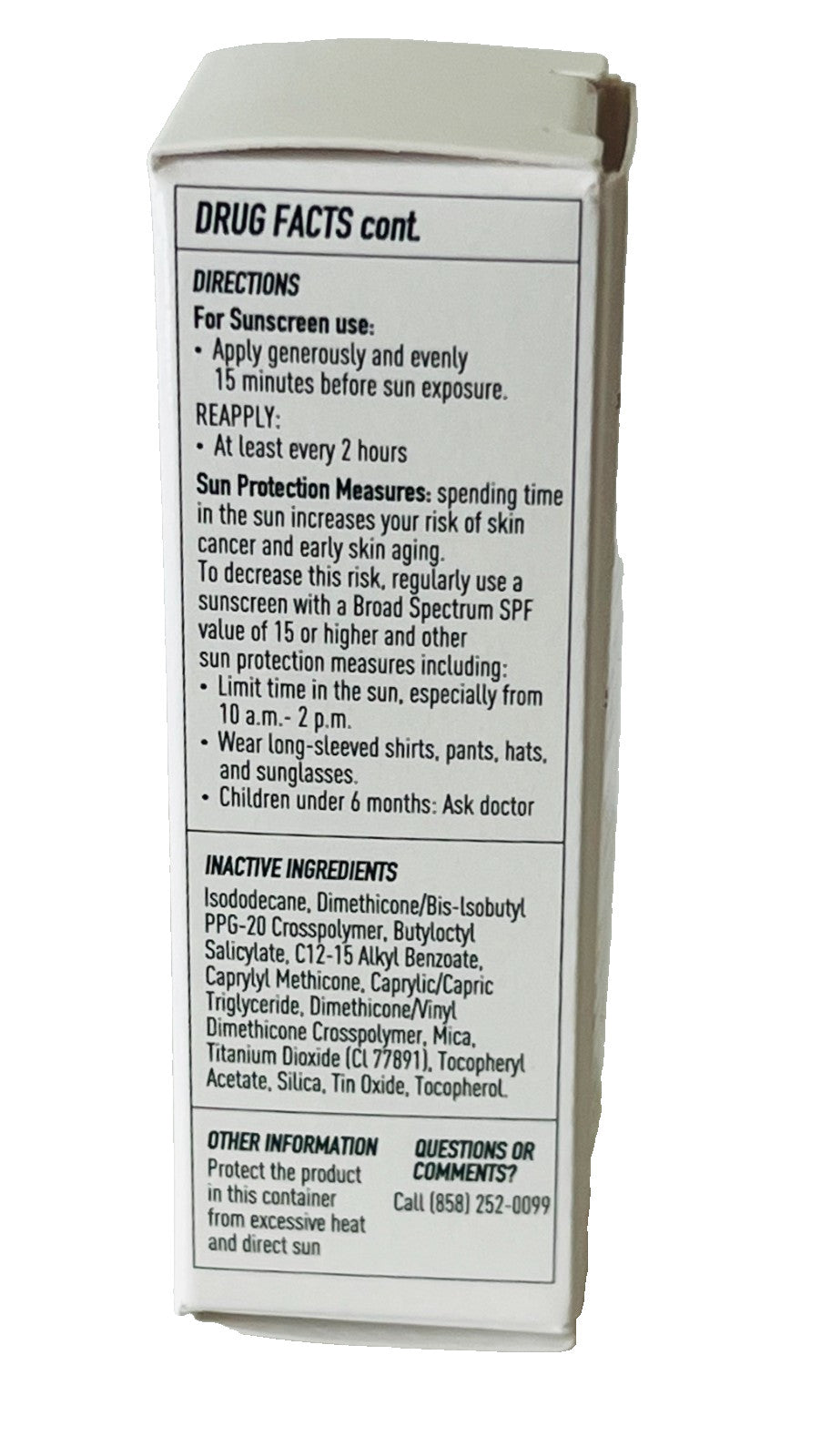 Travel Size SPF 30 Sunscreen Face Shield - Soft Glow Daily Protection