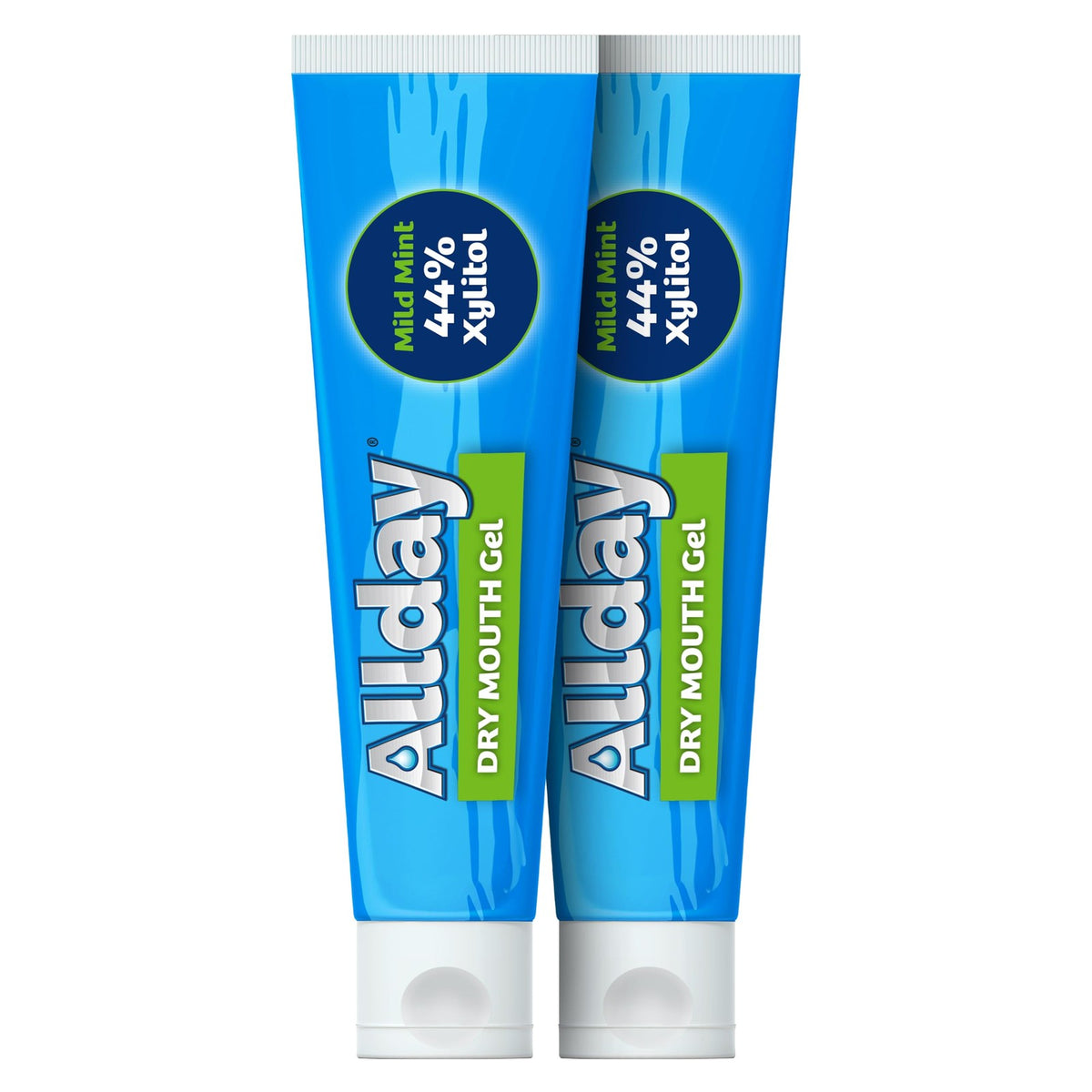 Dry Mouth Relief Gel with 44% Xylitol - Maximum Strength, Fast Acting, Non-Acidic, 2 Tubes