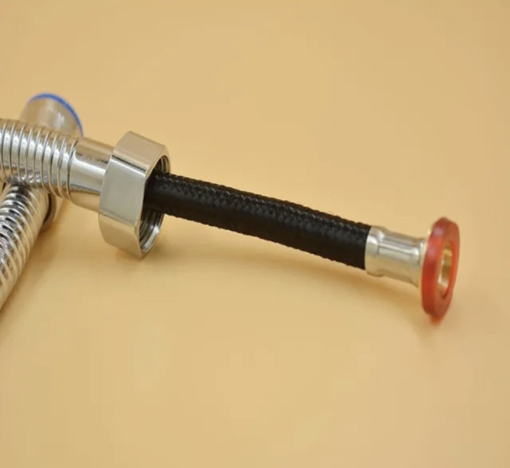Salon Hair Sink Replacement Chrome Shampoo Bowl with Hose & Sprayer
