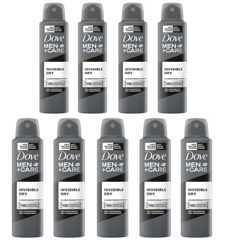 Dove Men + Care Invisible Dry Antiperspirant Spray 9-Pack 150ML