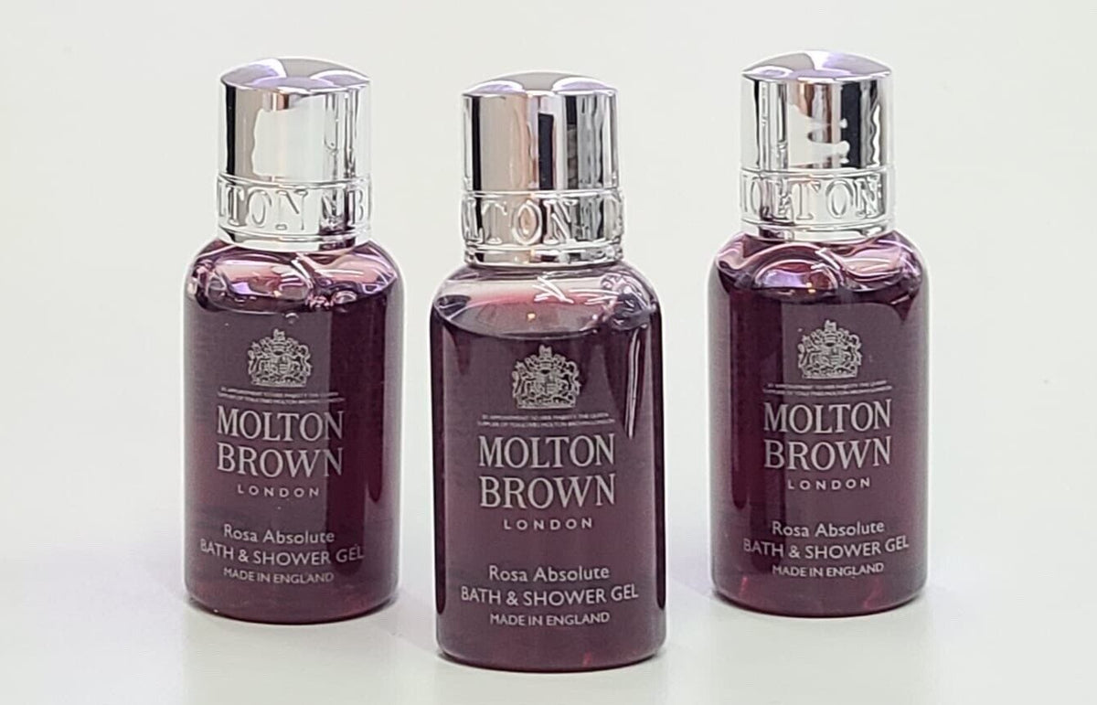 Travel Size Bath & Shower Gel Set of 3 - Rosa Absolute by Molton Brown