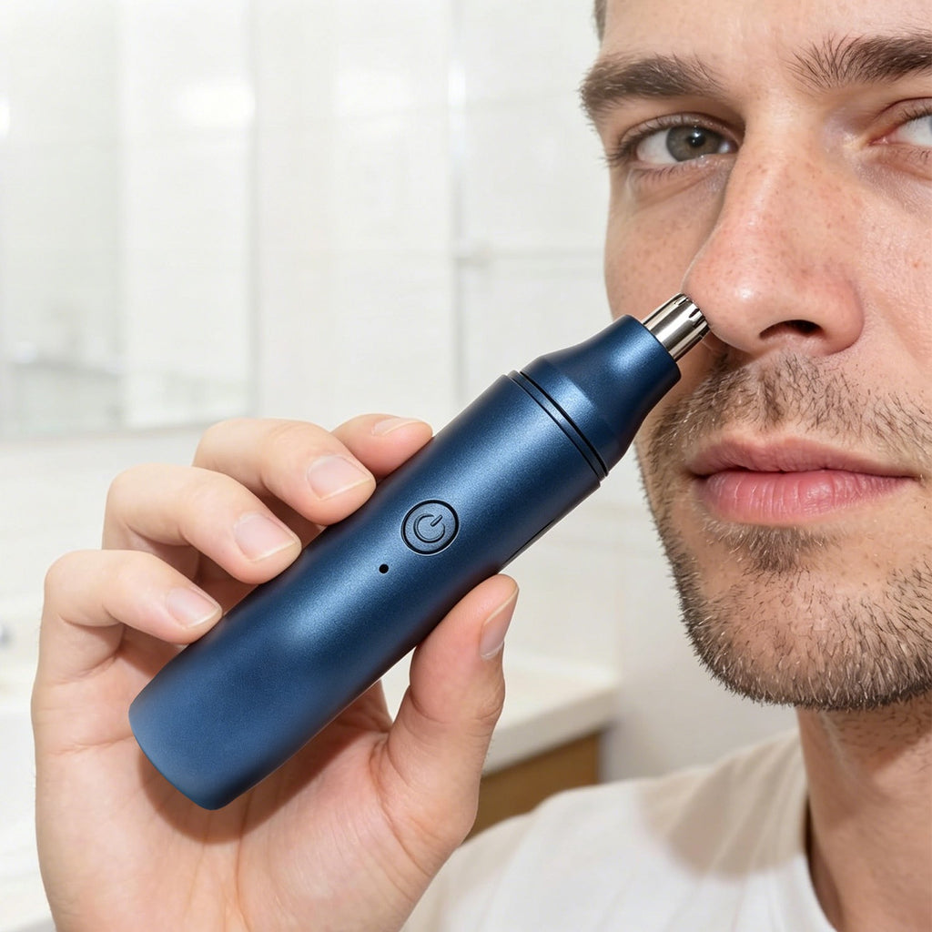 2-in-1 Electric Razor & Nose Hair Trimmer USB Rechargeable Men Women Grooming