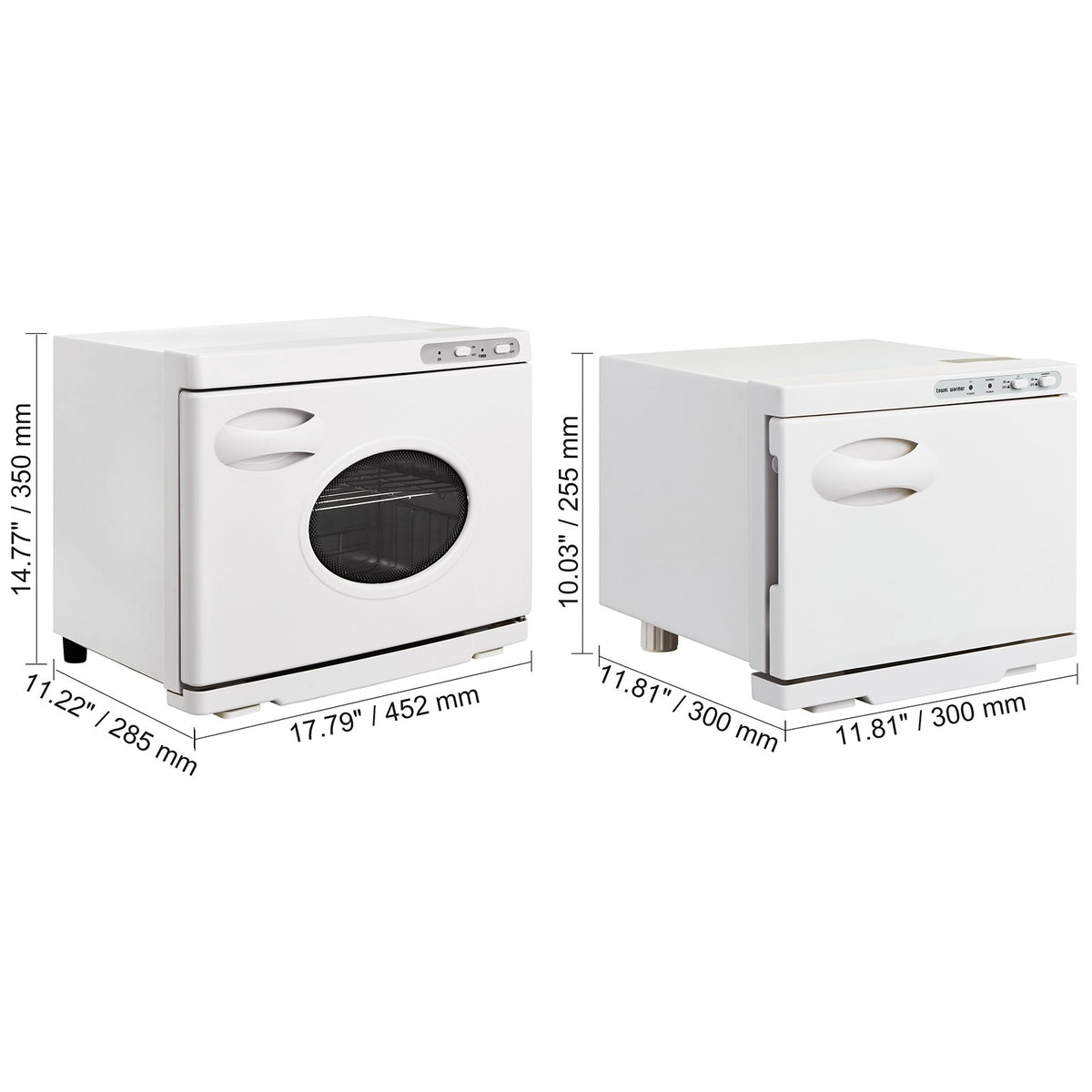 Hot Towel Warmer Cabinet 23L/8L with Stainless Steel Racks - Spa & Salon Use
