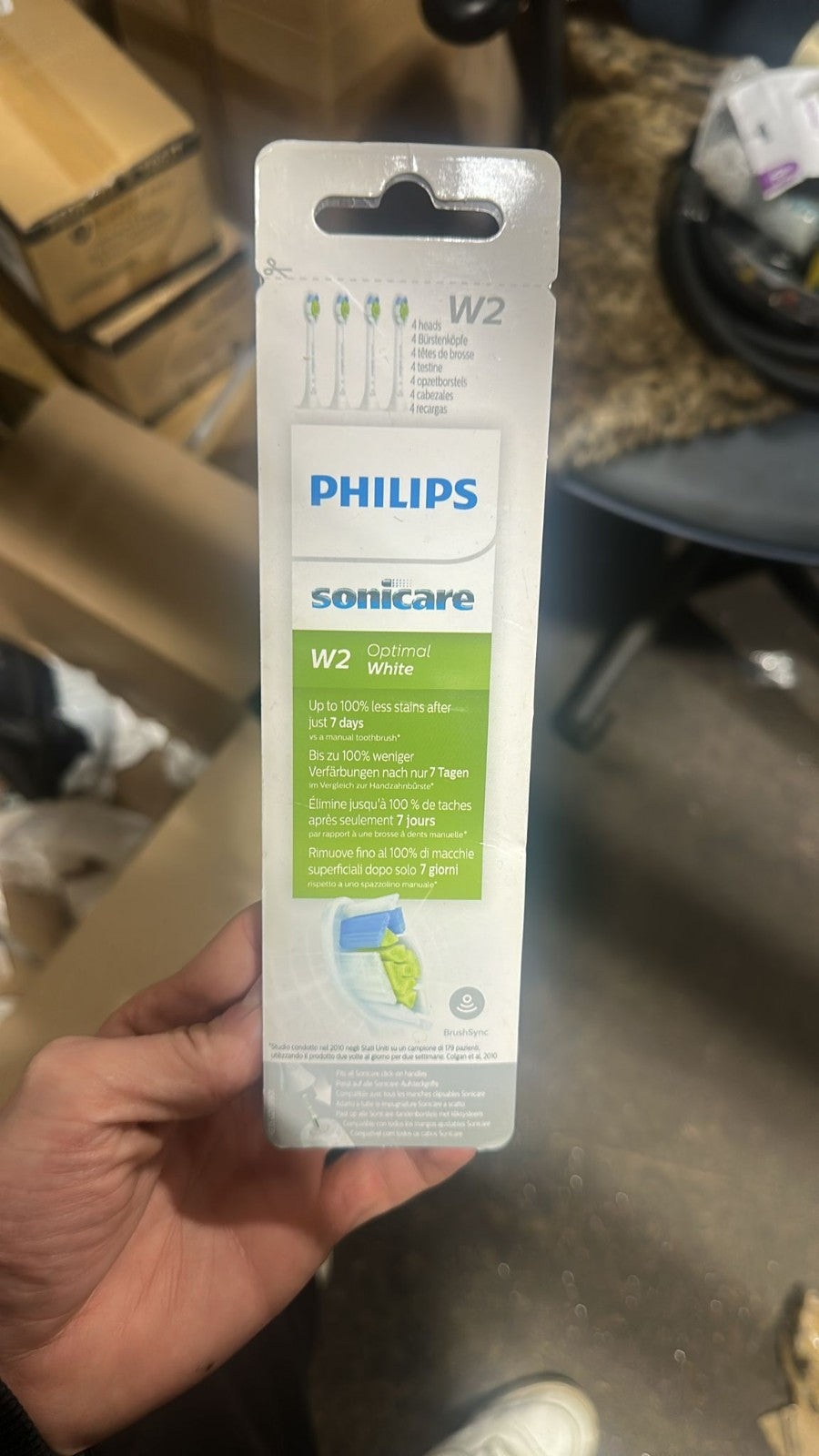 Philips Sonicare White Replacement Brush Heads 2 Pack - 8 Count