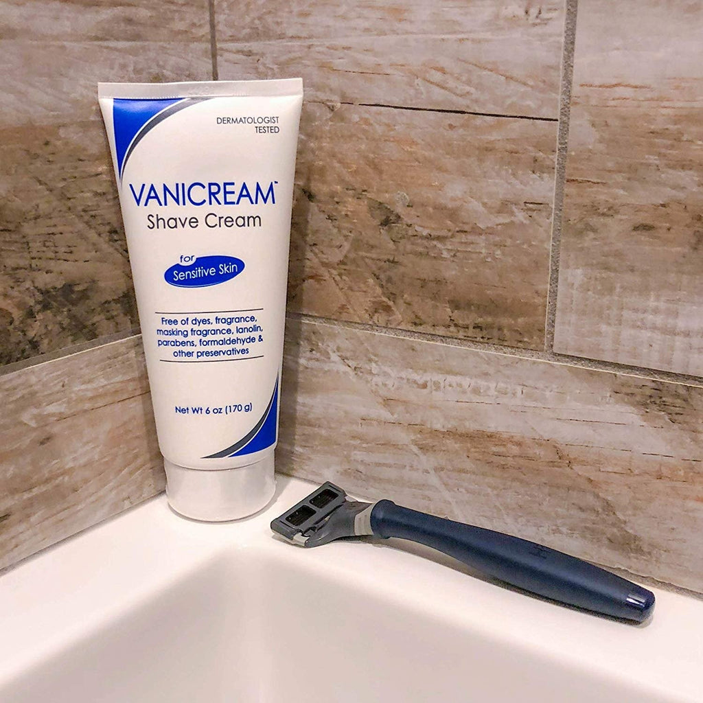 Sensitive Skin Shaving Cream Non-Lathering, Dye-Free 6 oz