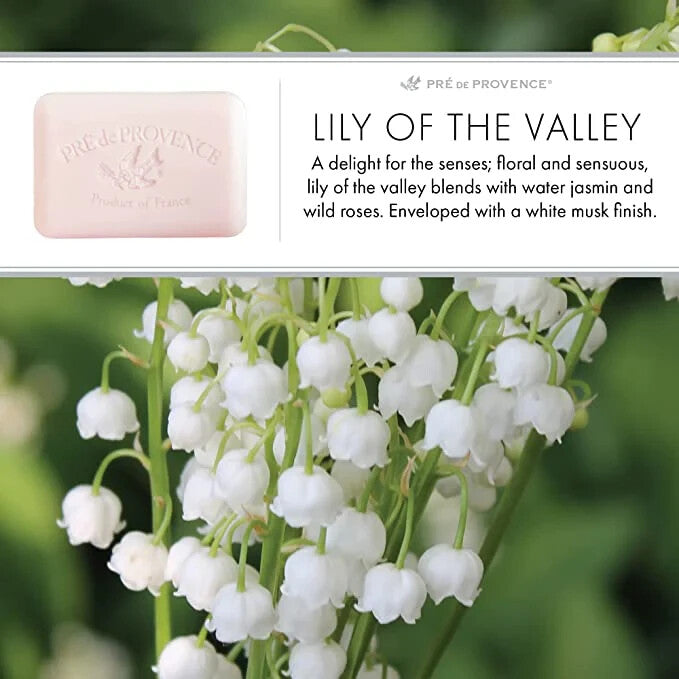 French-Milled Shea Enriched Lily of the Valley Soap - 2 Bars, 250g