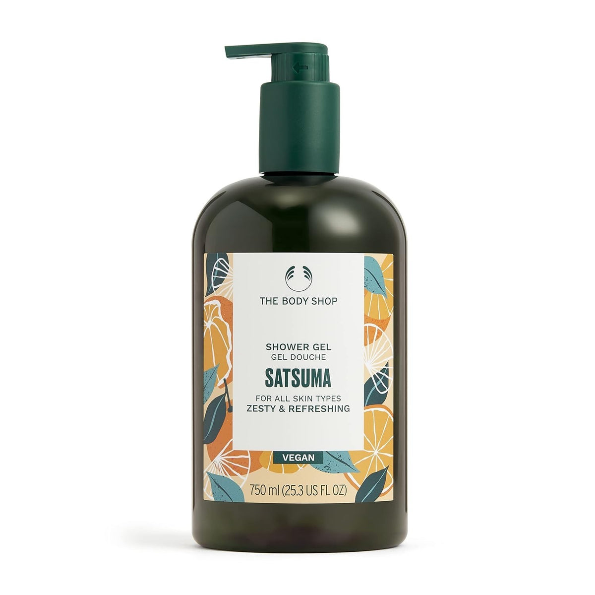 Satsuma Body Wash - Refreshing Citrus Vegan Shower Gel 750ml