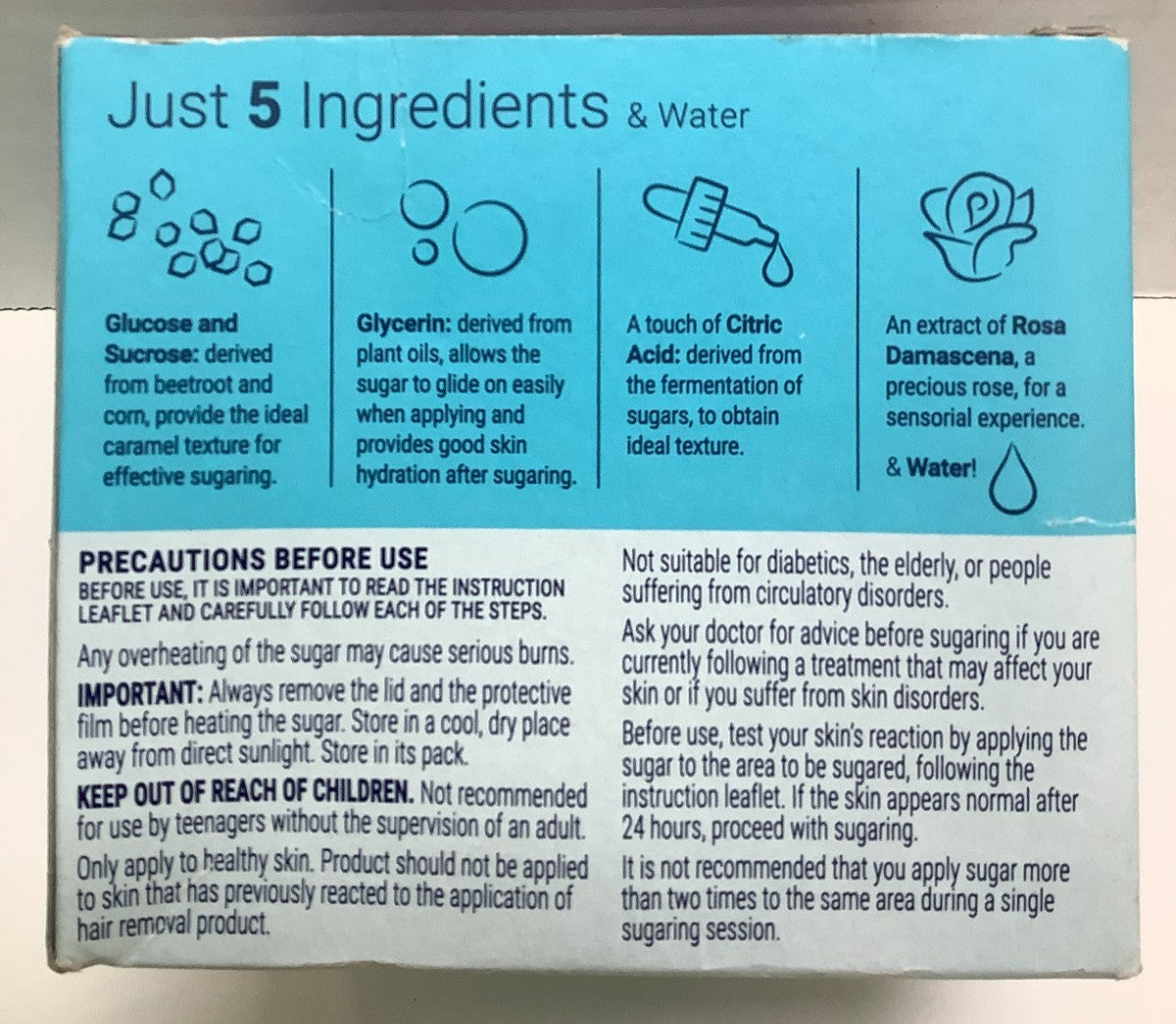 Sugar Hair Remover for Body - 8.5oz, Pack of 3, All-Over Hair Removal