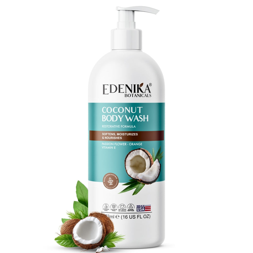 Coconut Body Wash for Hydrating & Nourishing Skin - 16 oz