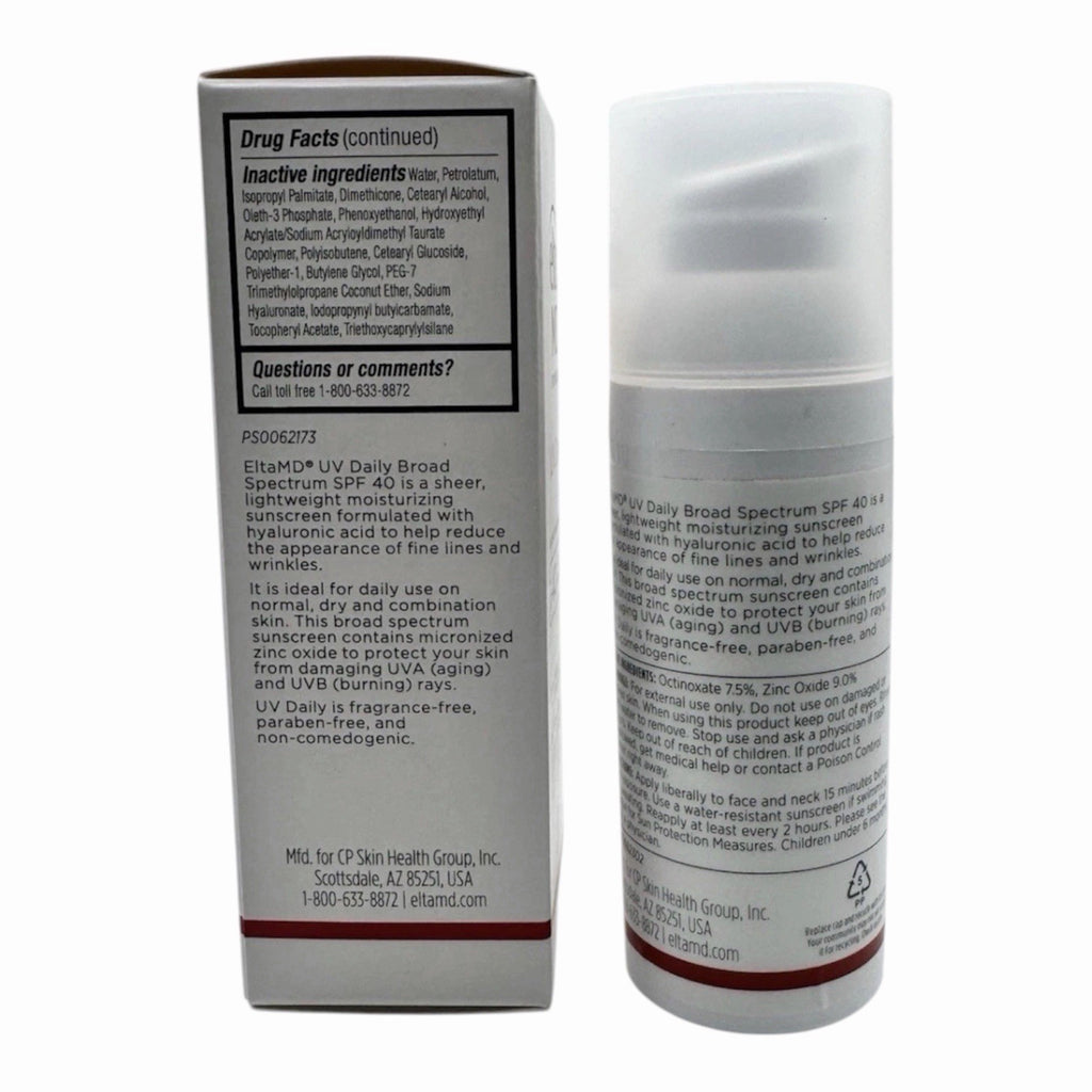 Broad Spectrum SPF 40 Face Sunscreen - EltaMD UV Daily 1.7 fl oz