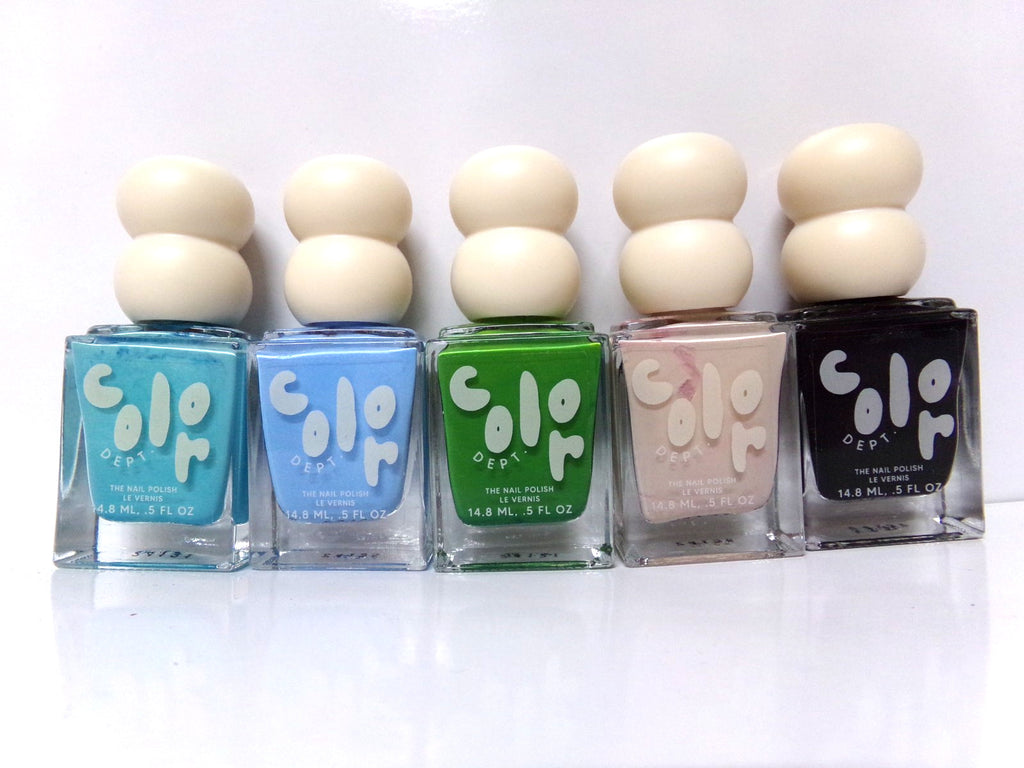 Set of 5 Color Department Nail Polish Colors for Finger Nails - Sincerely Jules Beauty