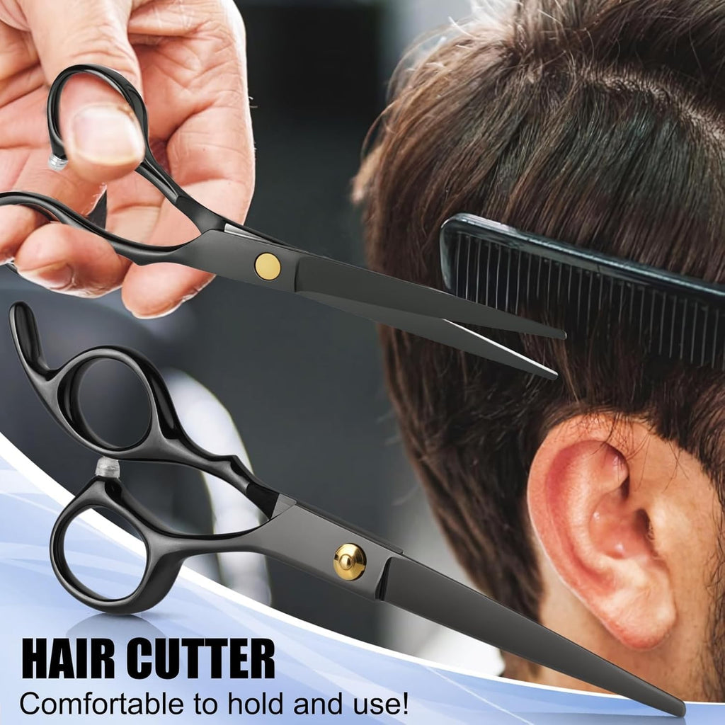 Professional Hair Cutting Shears Kit with Thinning Scissors & Carrying Case