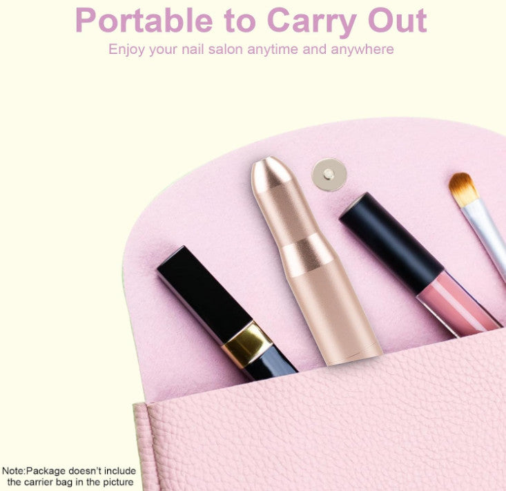 Electric Nail Drill Set for Acrylic & Natural Nails - USB Powered, Buffing & Filing Kit