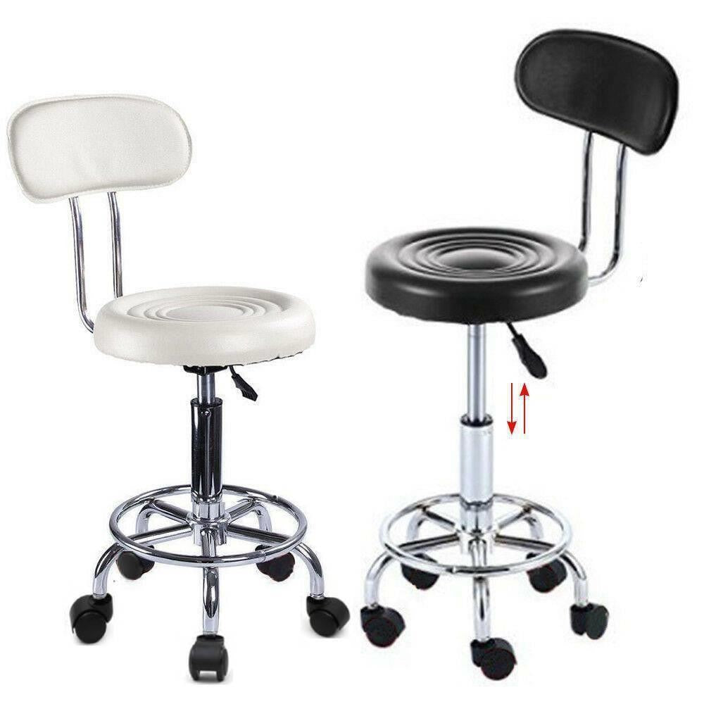 Adjustable Swivel Salon Stool with Wheels for Spa Tattoo Facial Massage