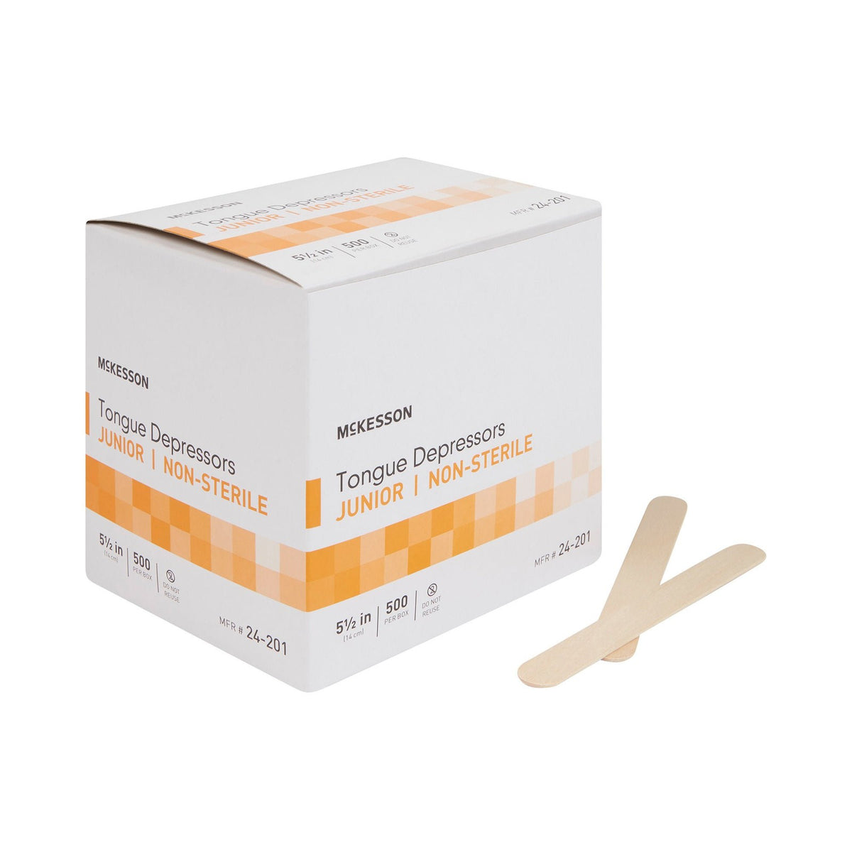 Non-Sterile Wooden Tongue Depressors 6-Inch Pack of 500 for Medical & Craft Use