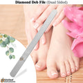 Professional Diamond Nail File for Foot & Nail Care - Double Ended Stainless Steel