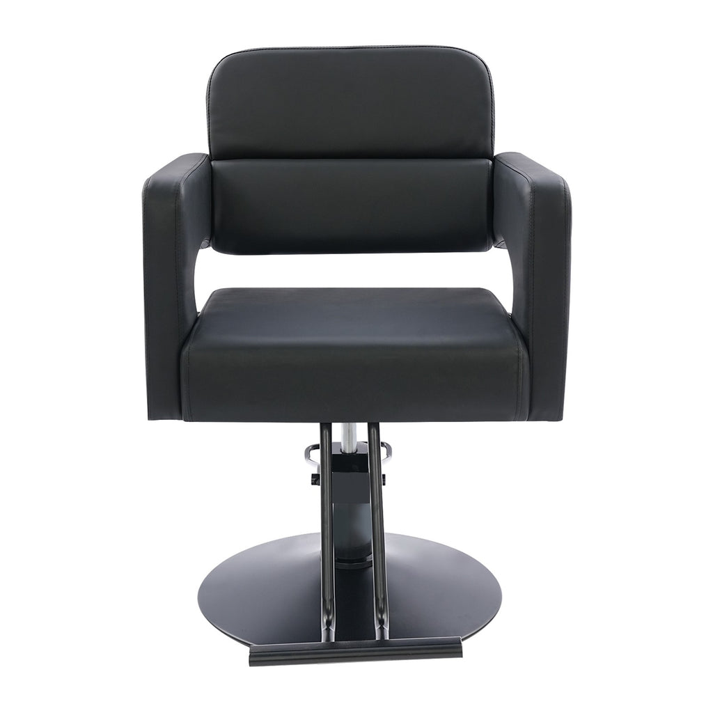 Hydraulic Salon & Barber Chair with 360° Adjustable Seat and Backrest
