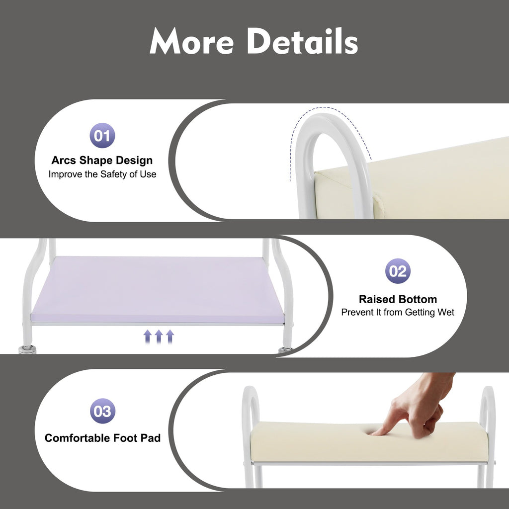 Portable Nail & Foot Spa Trolley Cart with Foot Rest for Salon and Home Use