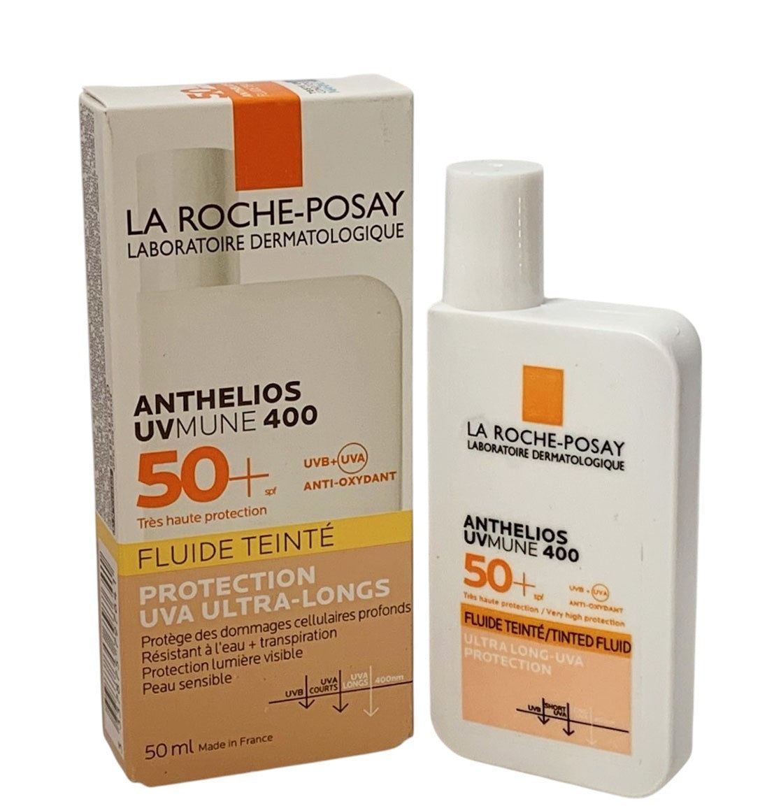 SPF 50+ Tinted Sunscreen Fluid with UVA/UVB Protection - 50ml