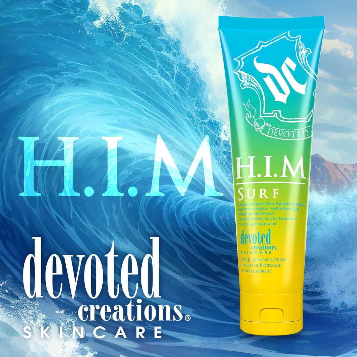 Devoted Creations HIM Surf Electrolyte Infused Tanning Extender 8oz
