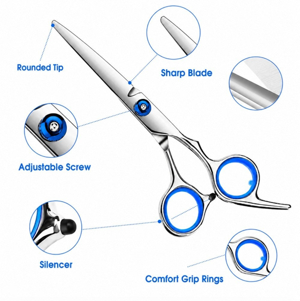 Hair Cutting & Thinning Shears Set for Barber and Salon Use - Professional Hairdressing Kit