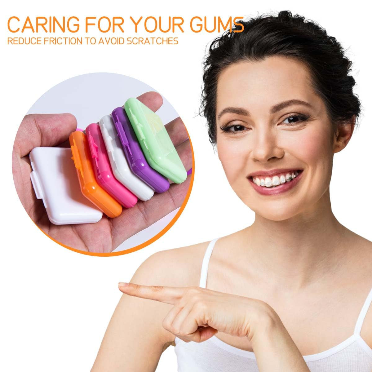 15-Pack Colorful Dental Brackets Orthodontic Wax for Tooth Comfort