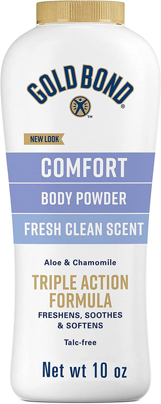 Talc-Free Body Powder for Men and Women - 10 Oz. Fresh Scent, Moisture & Odor Control