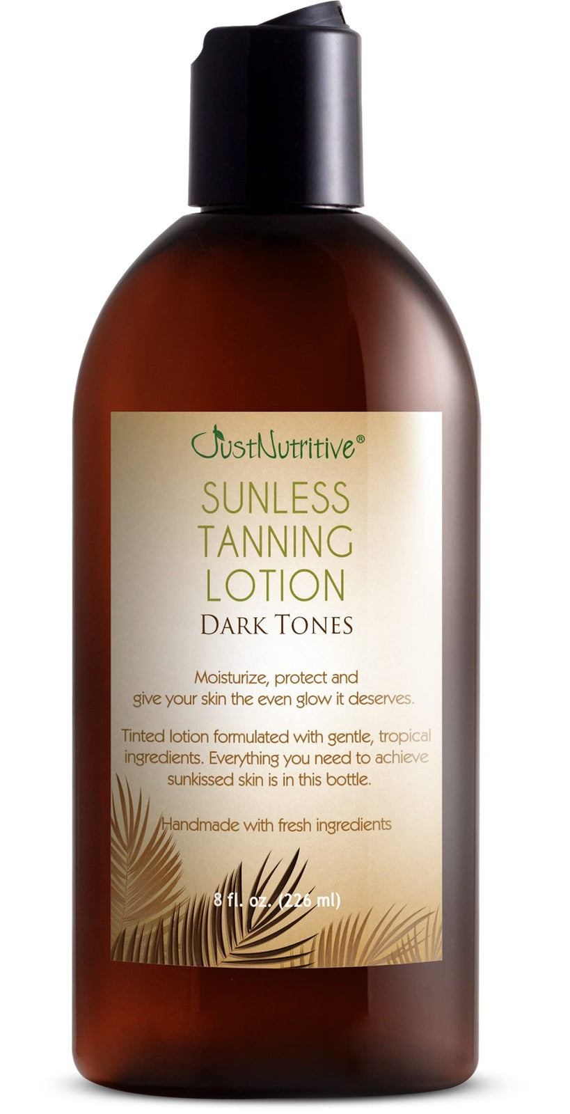 Dark Tones Self Tanner Lotion - Vegan Indoor Sunless Tan for Men & Women