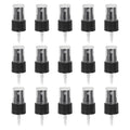 50Pcs Black Spray Tops for 20/410 Fine Mist Spray Bottles - Reusable Replacements