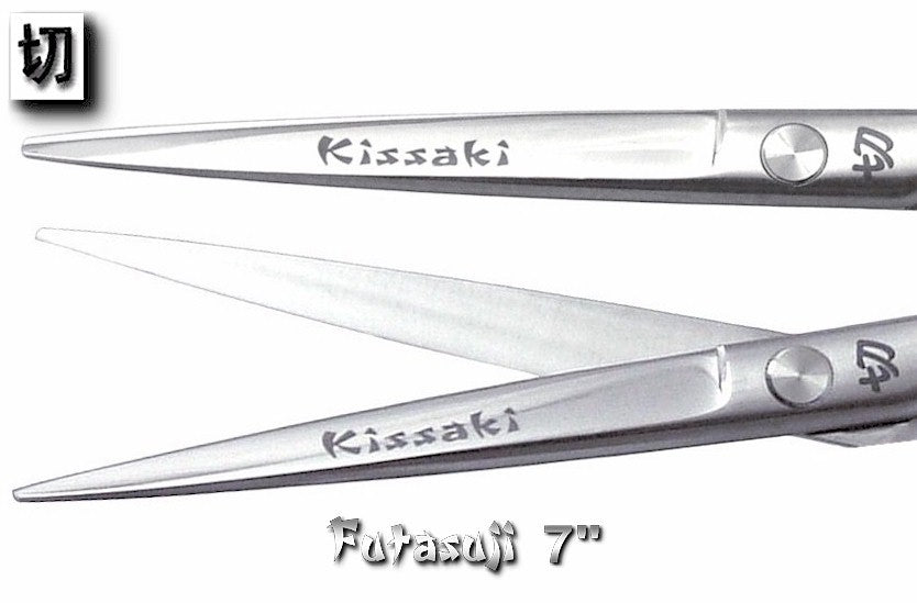 Kissaki Pro 7.0-Inch Futasuji Hair Cutting Shears - Professional Barber Scissors