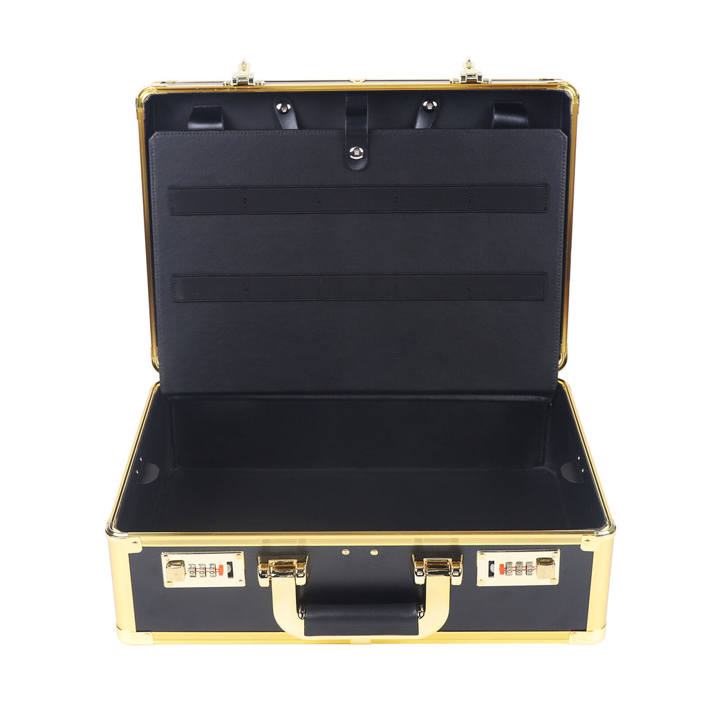 Large Barber Hair Styling Tool Case with Lock & Organizer for Clippers & Trimmers