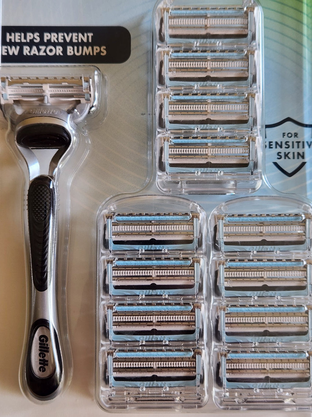 Gillette Skinguard Razor with Aloe Sensitive Skin & 13 Refills