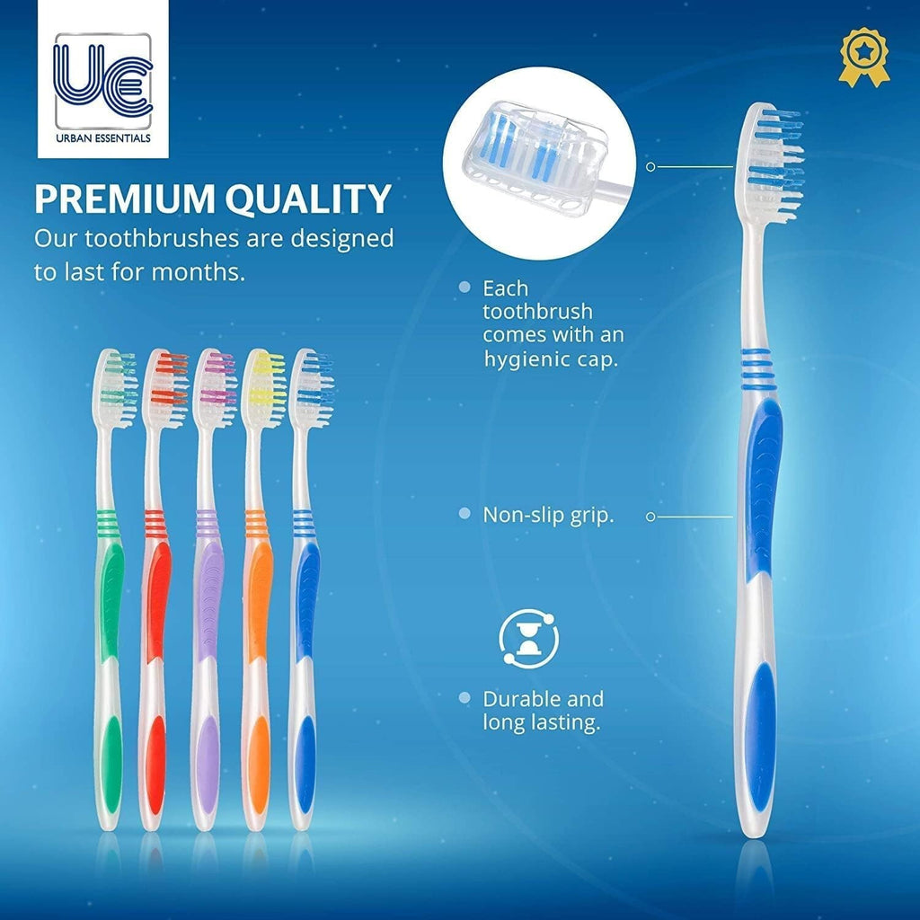 Bulk 100 Pack Disposable Toothbrush & Travel Size Toothpaste Set - Soft Bristles