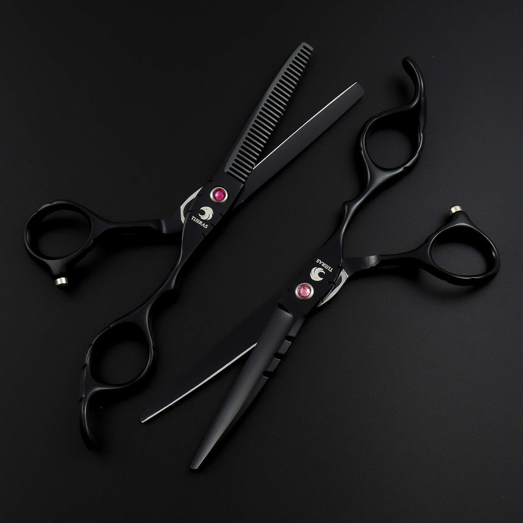 Professional Hair Cutting Scissors Set - Thinning & Standard Shears 2PCS