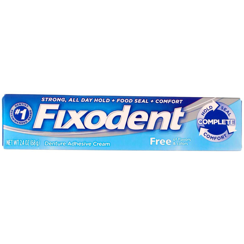 Denture Adhesive Cream Unflavored 5 Pack - Strong Long-Lasting Hold