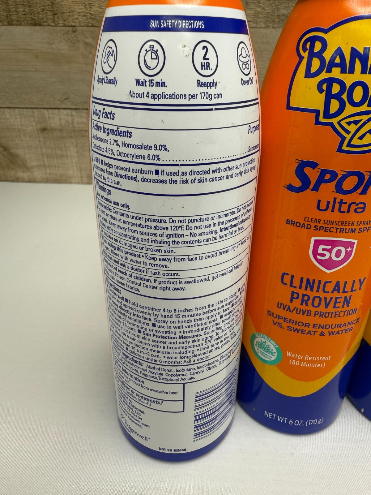 Sport Sunscreen Spray SPF 50+ Waterproof & Sweat-Resistant 6oz - Pack of 3