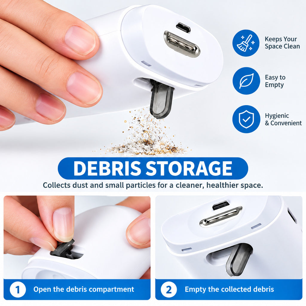 USB Rechargeable Electric Nail Clipper and Trimmer with Storage