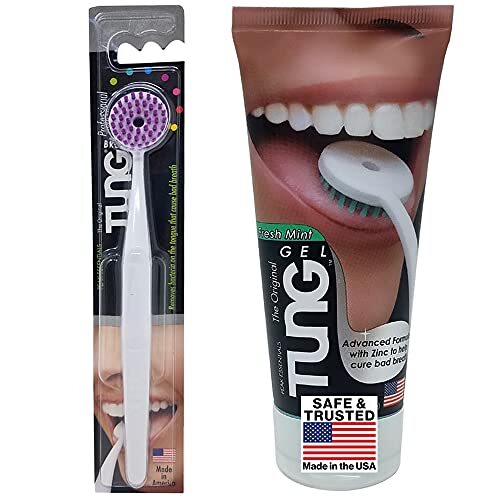 Tongue Cleaner and Breath Freshening Gel Kit - Bad Breath Odor Eliminator