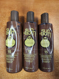 3 Pack Sunscreen Browning Lotion SPF 15 - Moisturizing Tanning Lotion