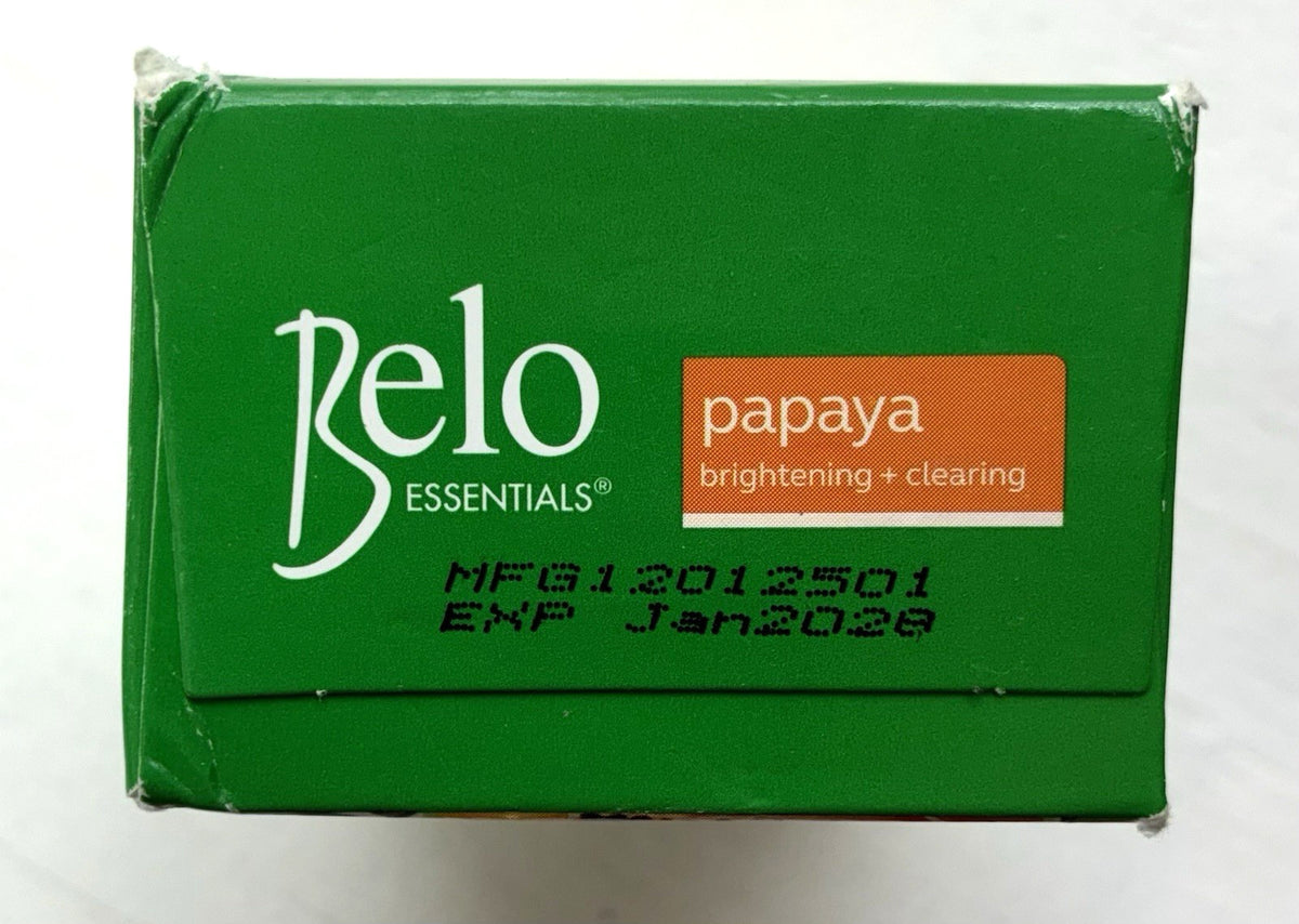Brightening Papaya & Jojoba Body & Face Bar Soap 135g - Belo Essentials