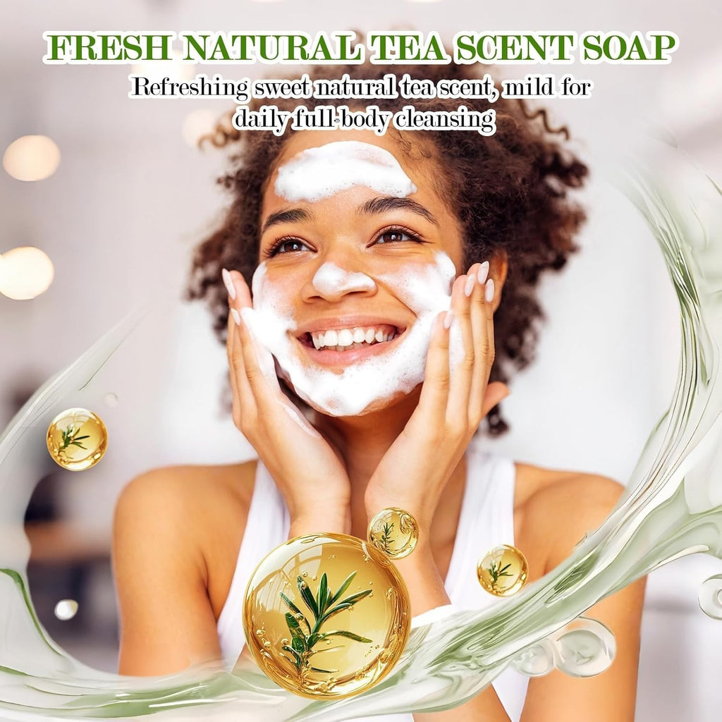 Antifungal Tea Tree & Eucalyptus Soap - Pack of 5 for Skin Relief & Freshness