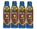 Deep Tanning Dry Oil SPF 4 - Sun Protection & Moisturizing Spray, 6oz, Pack of 4
