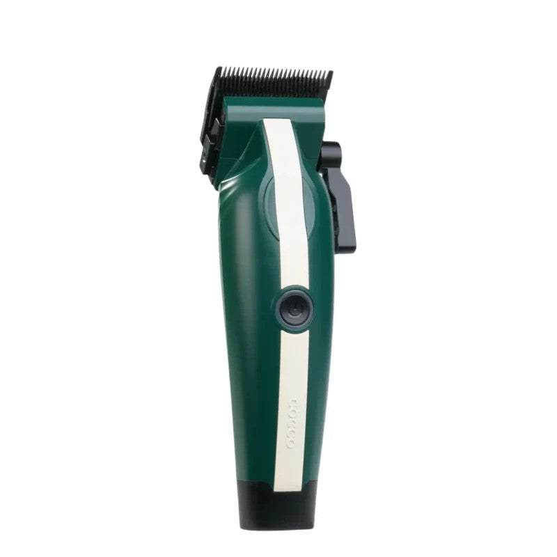 Cordless Ultra-Light Hair Clipper with Adjustable Blade - Green/White