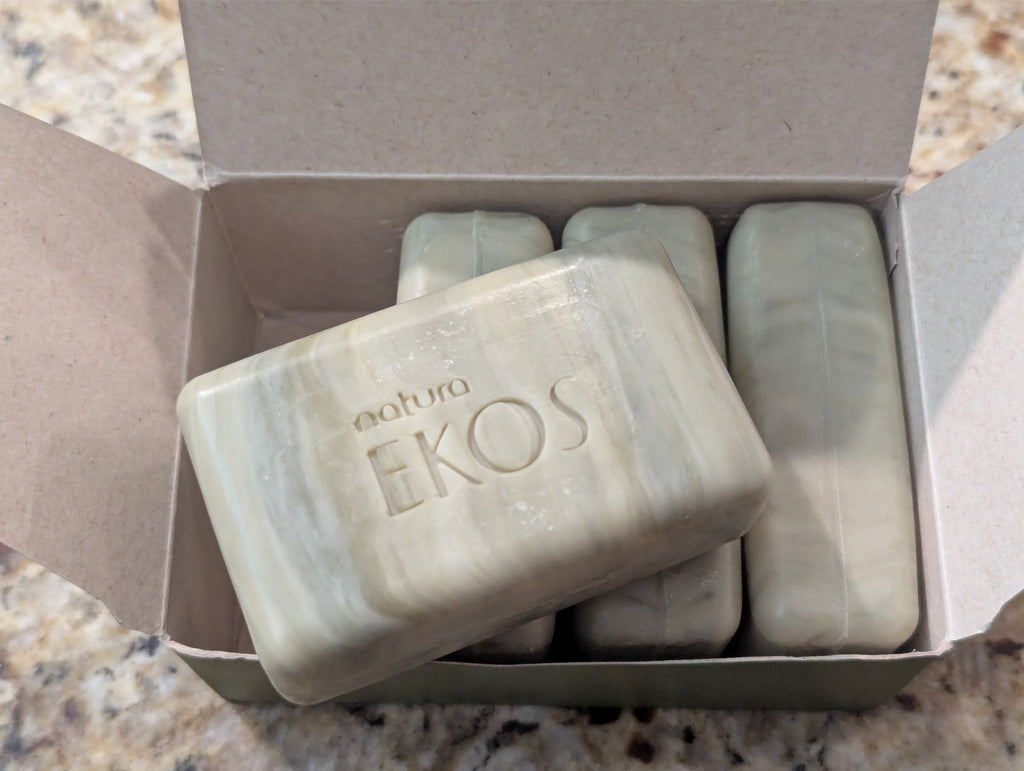 Natura Ekos Creamy Exfoliating Bar Soap with Andiroba - 4 Pack 3.5oz Bars